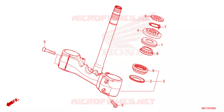 --- STEERING STEM (CB650RA) Honda MOTO 650 CB 2023  CB650RAP