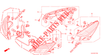 转向灯（标准版）<br />WINKER Honda 五羊 新优悦110 碟刹，手制动，铝轮，铝合金后货架，HGBS 标准版 2011