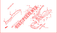 脚踏板<br />FLOOR PANEL Honda 五羊 喜俊125, 前制动鼓,前，后手制动， 基本版 2011